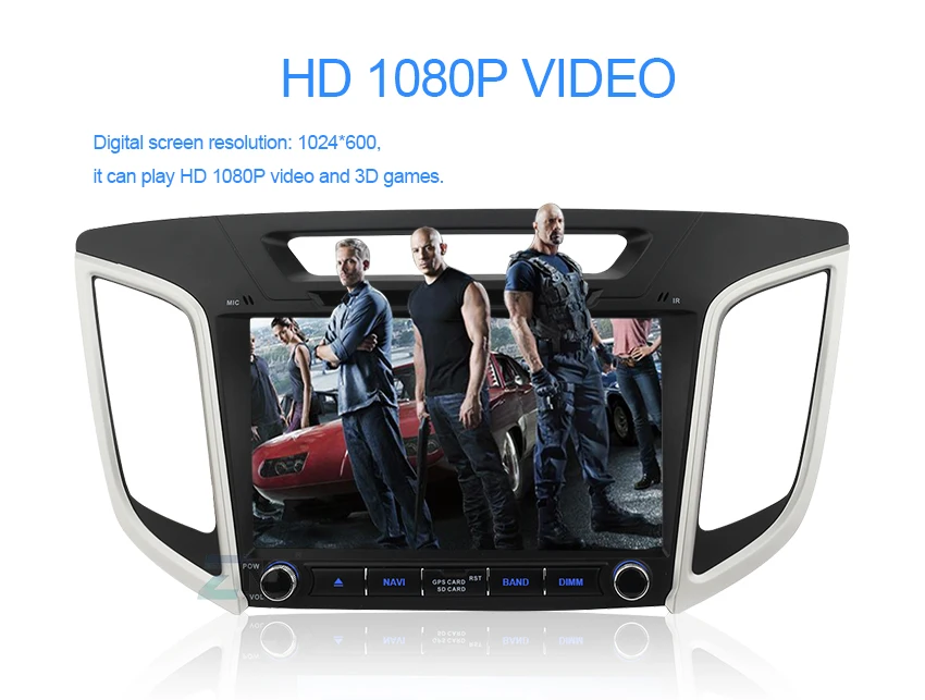 " Android 9,0 автомобильный DVD для hyundai Creta IX25 Авто Радио FM RDS стерео WiFi gps Навигация резервная камера