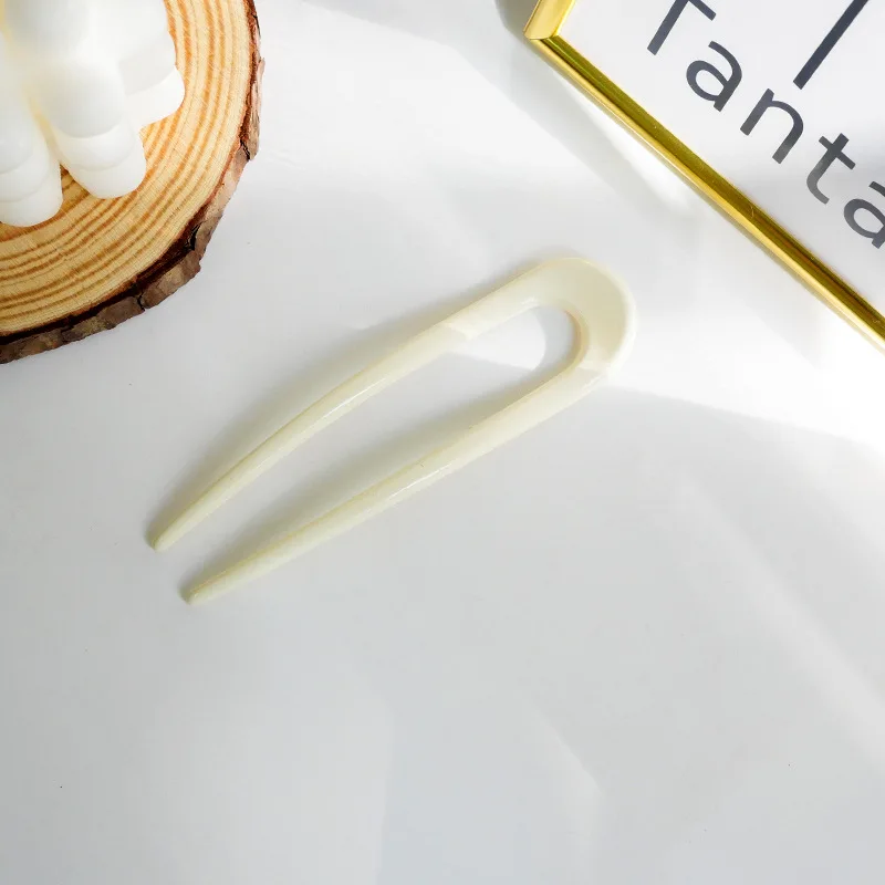 Новая модная простая шпилька в форме буквы U современная смола высокая шпилька, подходящая для всех случаев, волосы прически, для невесты, аксессуары для волос.