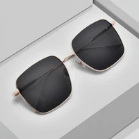 new square polarized sunglasses women luxury brand sun glasses men optical uv400 alloy glasses frame lady metal eyewear gm diane