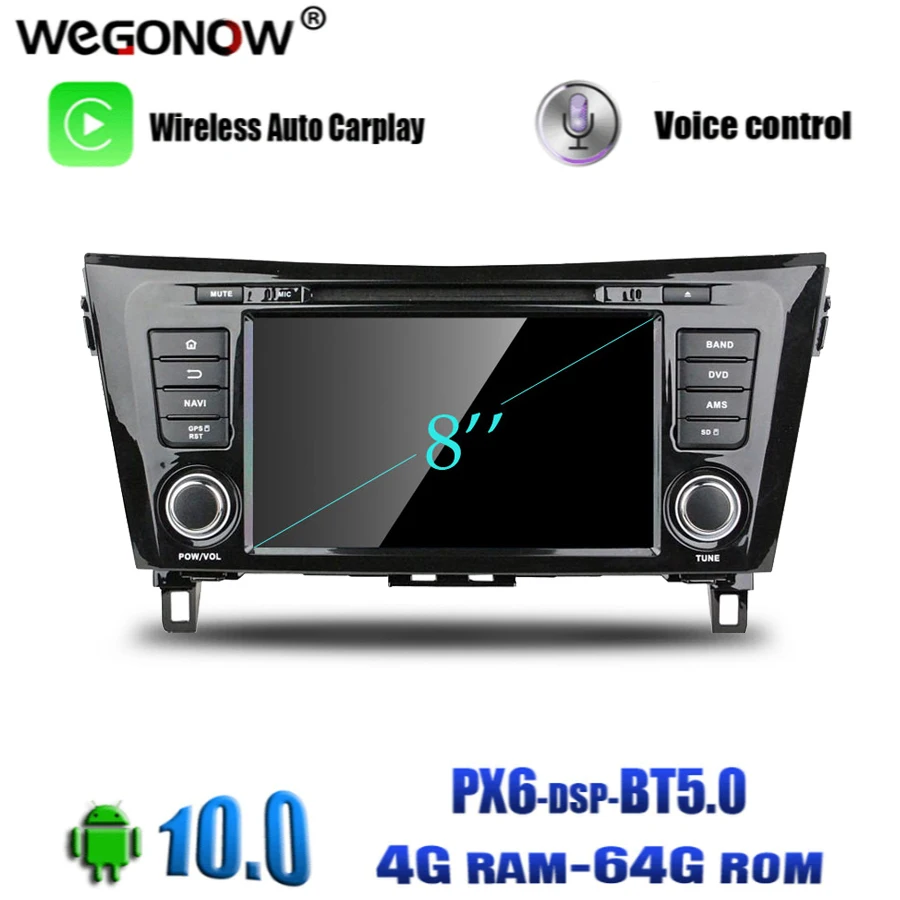 DSP Android 10 0 4 Гб ОЗУ 8 ядер 64 ПЗУ автомобильный DVD плеер GPS карта RDS радио wifi Bluetooth 2013