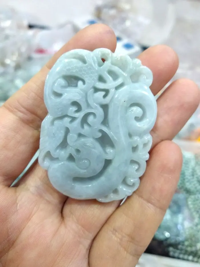 Подвеска в древнем стиле из бирмы и нефрита подвеска с драконом фениксом амулет