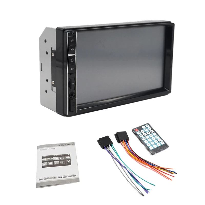 

7 Inch Display 2 Din Car MP5 Player FM Radio Multi-Media Player 7032 Touch-Sn Bluetooth Car Monitor Reversing Rear View