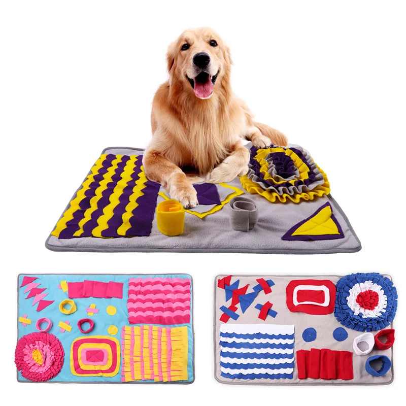 

Dog Feeding Mat Snuffle Cushion Training Feeding Stress Release Pad Foraging Skill Puzzle Toys Dog Playing Toys Pet Training Mat