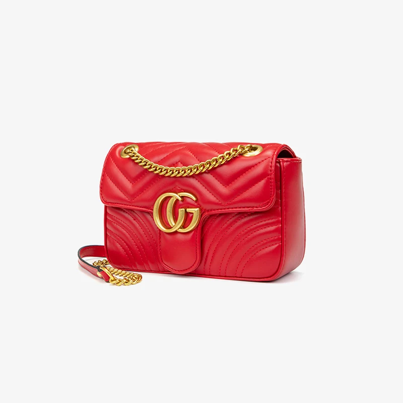 

Women's bag 2021 purses and handbags luxury designer Fashion shoulder bag Leather chain crossbody bag for women