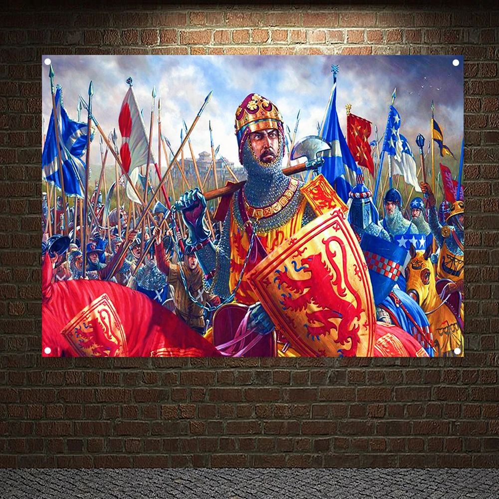 

Military Art Crusaders Posters Knights Templar Banners Flag Wall Art Home Decor Wall Hanging Ornaments Mural HD Wallpapers T5