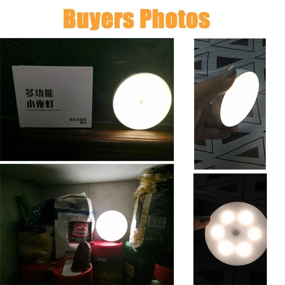 Ночник с пассивным инфракрасным датчиком движения светодиодный светильник