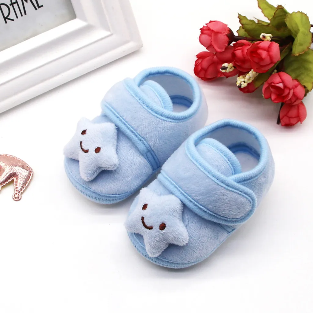 Cute Fashion Baby Girl Shoes Infant Newborn Girls Plush Stars Cloud Winter Boots Soft Sole Warm Gift For Your |