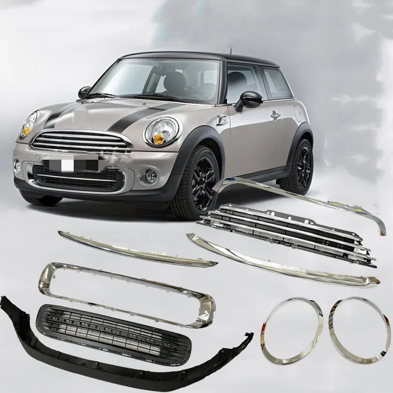 

Передний бампер решетка Нижняя губа хромированная полоса накладка на фару для BMW MINI R55 R56 R57 R58 R59 автомобитовары