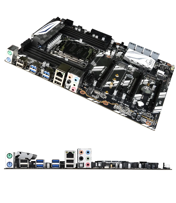 X99 D8 LGA2011 V3/V4 гнездо материнской платы комбо с E5 2678 V3 процессор Процессор 4 шт. 8 Гб