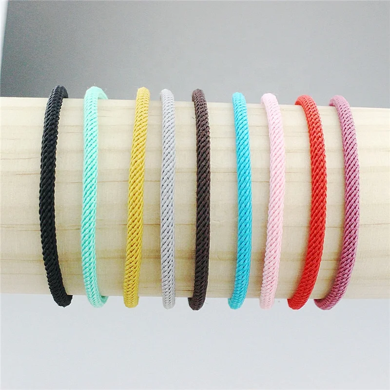 20 шт./лот новый дизайн регулируемый веревочный браслет многоцветный для женщин