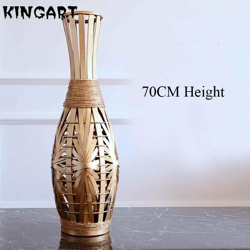Напольная ваза для домашнего декора большая бамбуковая напольная украшение