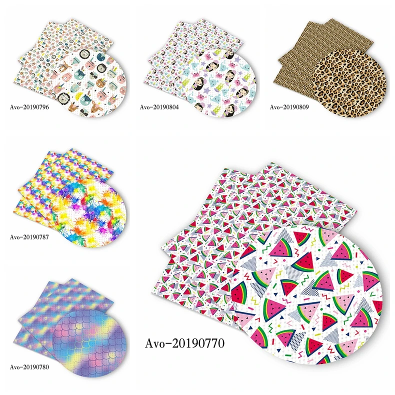 

Diy-каждый день Diy 30*135 см печатная искусственная кожа винил для банта, DIY материалы ручной работы