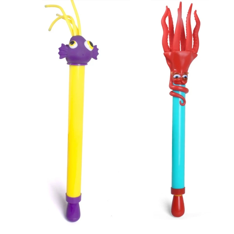 

Sea Animal Water Blaster Squirt Guns Outdoor Water Spray Sprinkler Octopus Toy with Wiggle Tubes Splashing Fun for Kids Summer