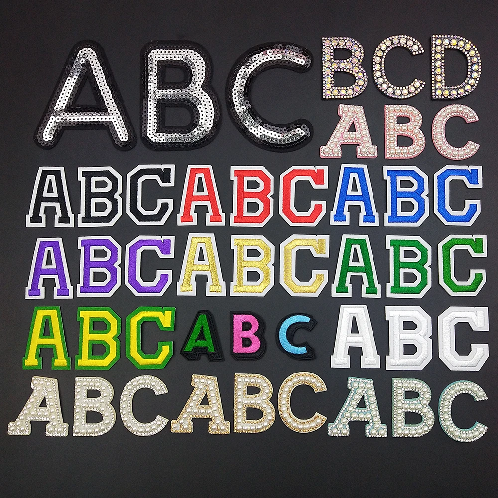 Аксессуары 26 дюймов английские буквы номер синие вышитые нашивки наклейки