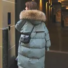 Новинка Зима 2021, пуховик, Женское пальто средней длины с хлопковой подкладкой, свободная стеганая куртка, пальто в Корейском стиле