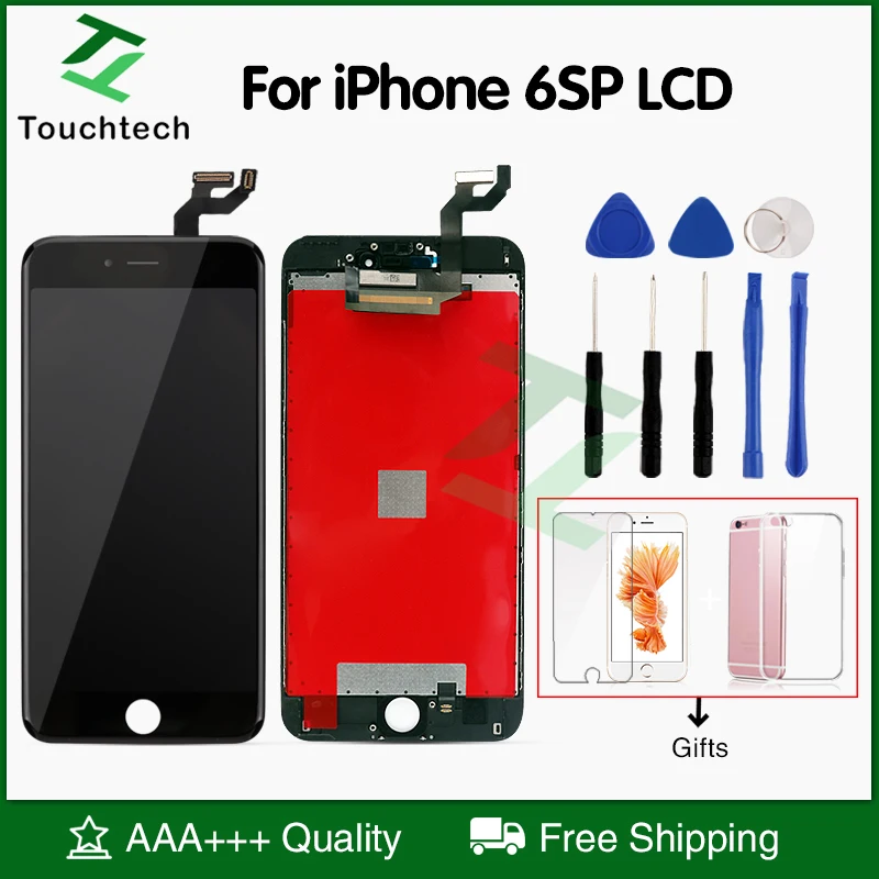 Отличный AAA + для iPhone 6S Plus ЖК экран с 3D Force Touch P дигитайзер сборка Дисплей без битых