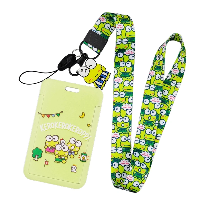 

Cute Frog Neck Strap Lanyards Card Holder/Cover Frog Mobile Phone Lanyard ID Card Keychain Camera Hanging Neck Key Chain Sling