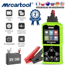 MRCARTOOL B200 Car Battery Tester Scanner Multi-language For 12V/24V Automotive Cranking Analyzer Car Charging Cricut Load  Tool