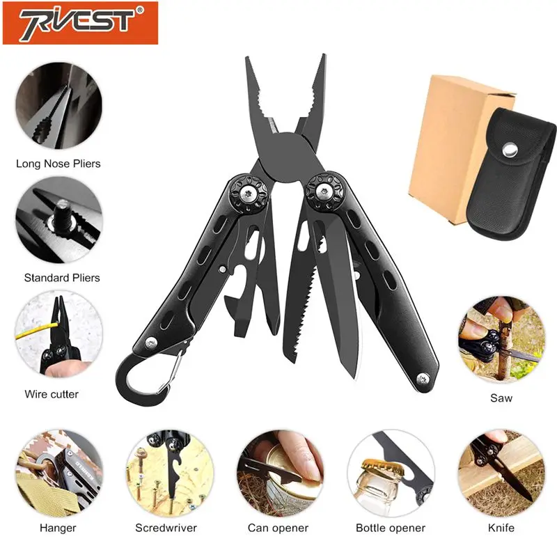 Мультитул Клещи для зачистки проводов складываемый карманный нож Выживание