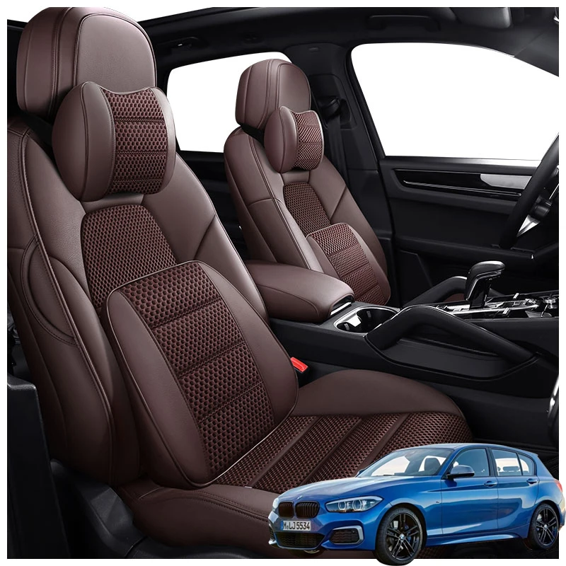 

5 Seats Leather Customized Car Seat Covers Products For BMW 1 Series 2008 2009 2010 2011 2017 2018 Interior Parts Accessories