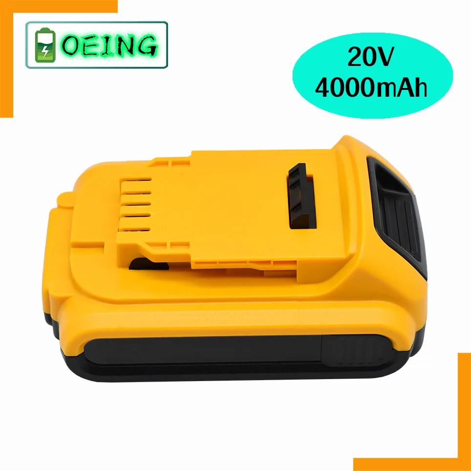 2021 20V 2000/4000 мА/ч DCB200 Li Ion Перезаряжаемые Мощность инструмент Батарея для Dewalt DCB203