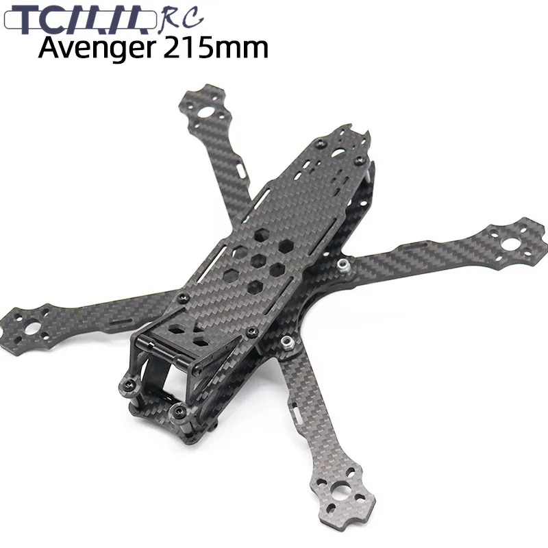 

TCMMRC FPV Drone Frame 5 Inch FPV Drone Frame Avenger 215 Wheelbase 215mm 4mm Arm Carbon Fiber for RC Racing FPV Drone Frame Kit