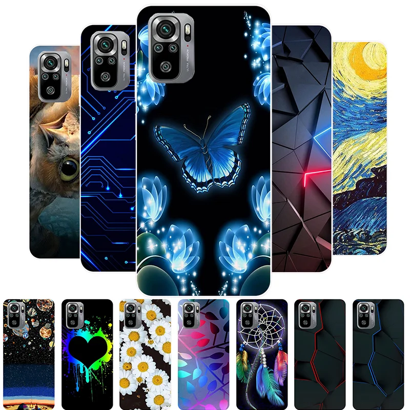 

For Redmi Note 10 Pro Case Cartoon Silicone Soft Back Cover Case For Xiaomi Redmi Note 10 10S 10T Phone Cover Note11 Pro 5G 4G