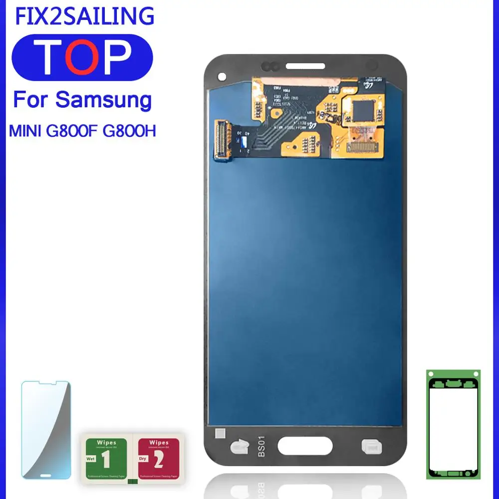 Сменный сенсорный ЖК экран для Samsung Galaxy S5 Mini G800 G800F G800H|Экраны мобильных телефонов|