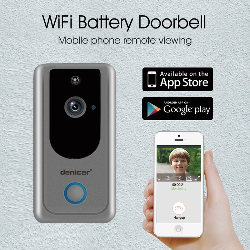 720HD Wireless Doorbell WiFi IP Door Bell Video Intercom Smart Deurbel For Apartments Home Security | Безопасность и защита