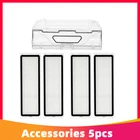 Мусорной коробки и Hepa фильтр Замена для Xiaomi Mi робот-пылесос Швабра 1C, размеры для возраста от 1 Dreame F9 робот-пылесос запчасти