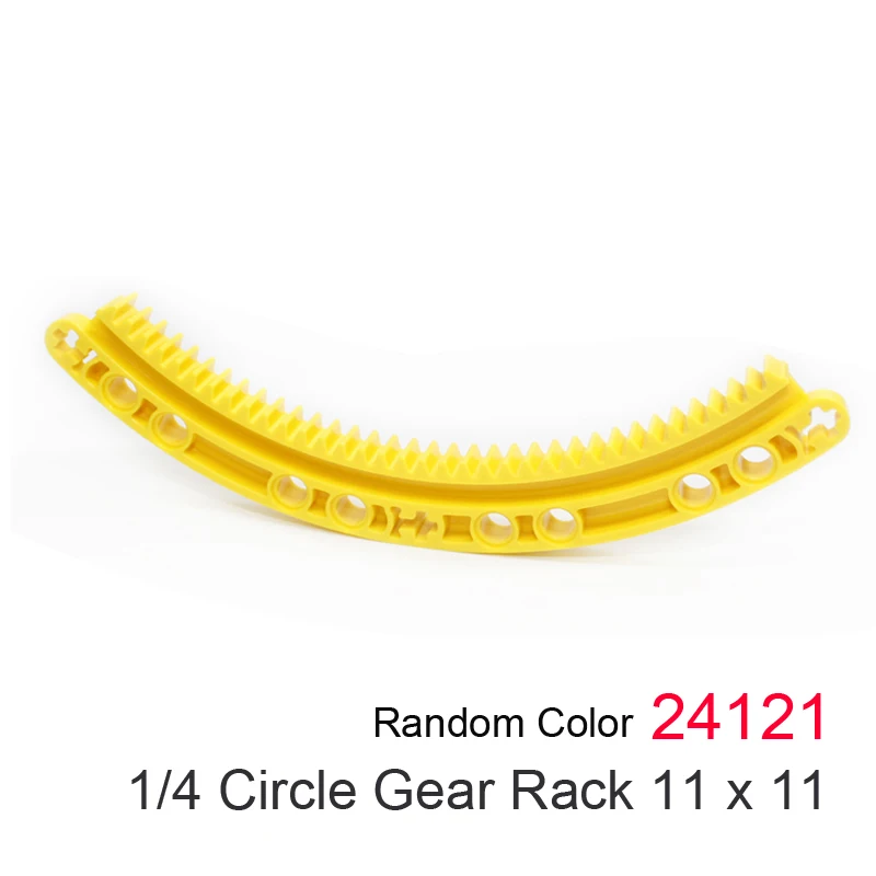 

Technical 1/4 Circle Gear Rack 11x11 Building Blocks Brick MOC Parts Toys For Kids Machine Educational Robot Gift 24121 5pcs/Lot