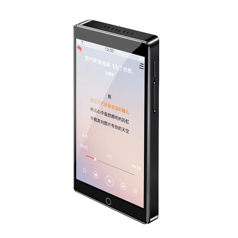 Музыкальный MP3 плеер ruidu H1 с Bluetooth без потерь 1," ЖК-экран поддержка DSD, лирика Displa двунаправленный Blueto