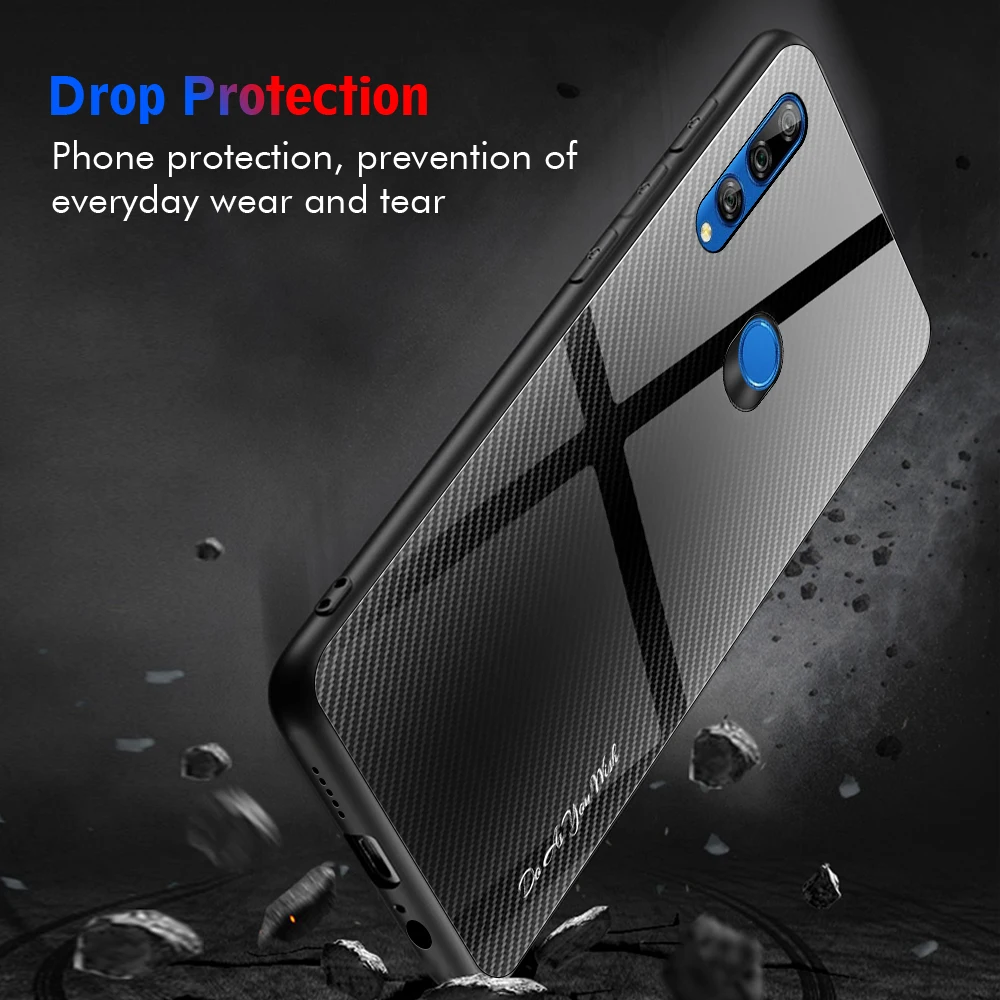 Чехлы из закаленного стекла для Huawei Honor 9X Pro 20 Lite 8X градиентный стеклянный чехол