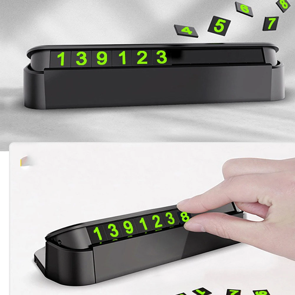 

New car phone holder Car Styling Temporary Parking Card Phone Number Card Plate Park Stop In Car-styling Automobile Accessories