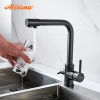 accoona kitchen faucet contemporary dual holder dual hole clean water filter dot brass purifier faucet vessel sink tap a5179 4