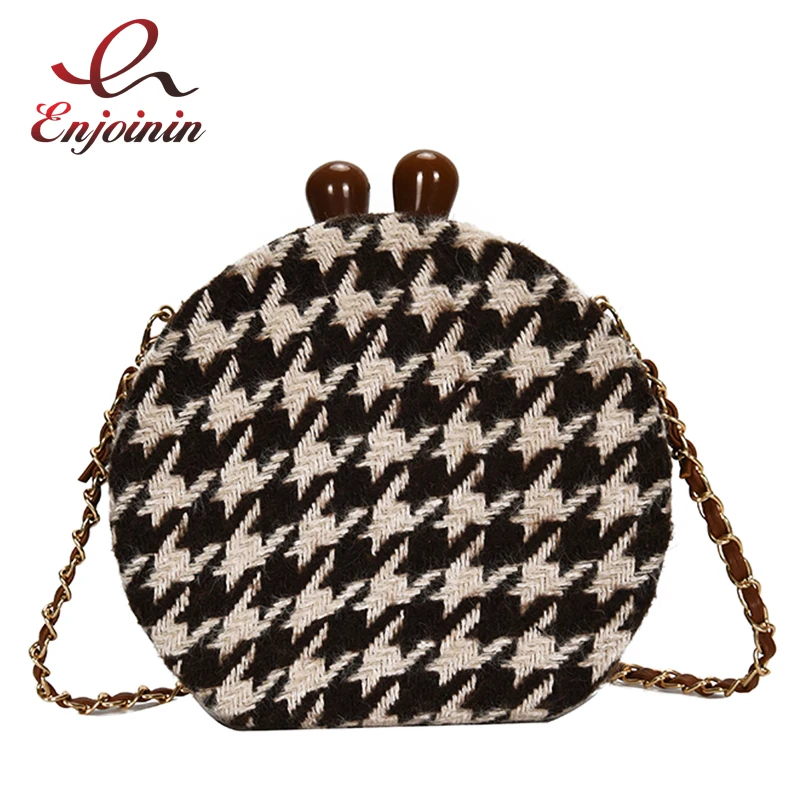 Женские сумки и сумочки цвета хаки черного круглые из твида повседневная женская