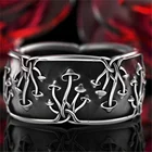 Креативные ювелирные изделия GiftsPunk, мужские и женские кольца в форме гриба, черная фотография, оптовая продажа