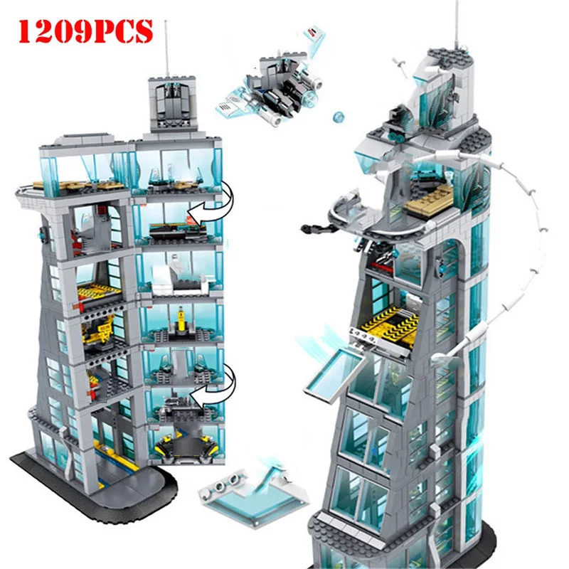 SuperTower высокотехнологичные строительные блоки игрушки совместимые с городом