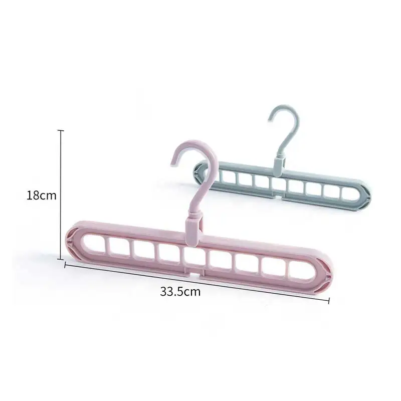 Вешалка для одежды с девятью отверстиями органайзер Пластиковые