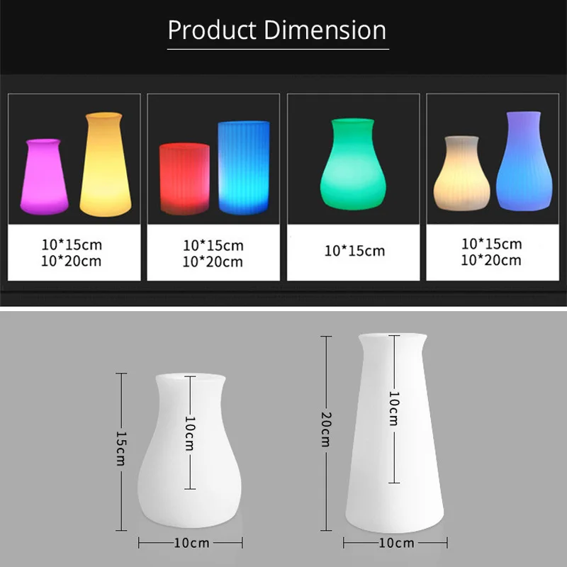 WiFi Smart APP Control RGB LED Table Lamp Restaurant Coffee Bar Dining Room Vase Ambient Night Light Work With Alexa Google Home | Освещение