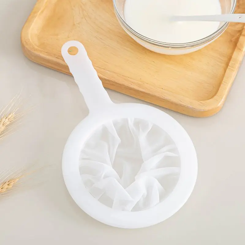 Многоразовые Нейлон очень тонкого сетчатого фильтра сетки сита с ручкой для Мёд