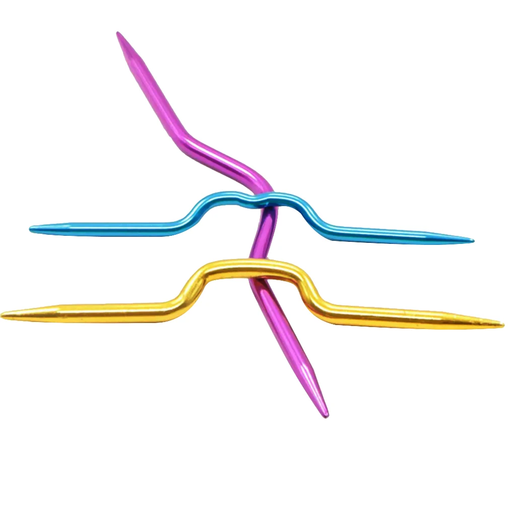 3 упаковки держатели для стежков из алюминиевой пряжи кабельные спицы вязания