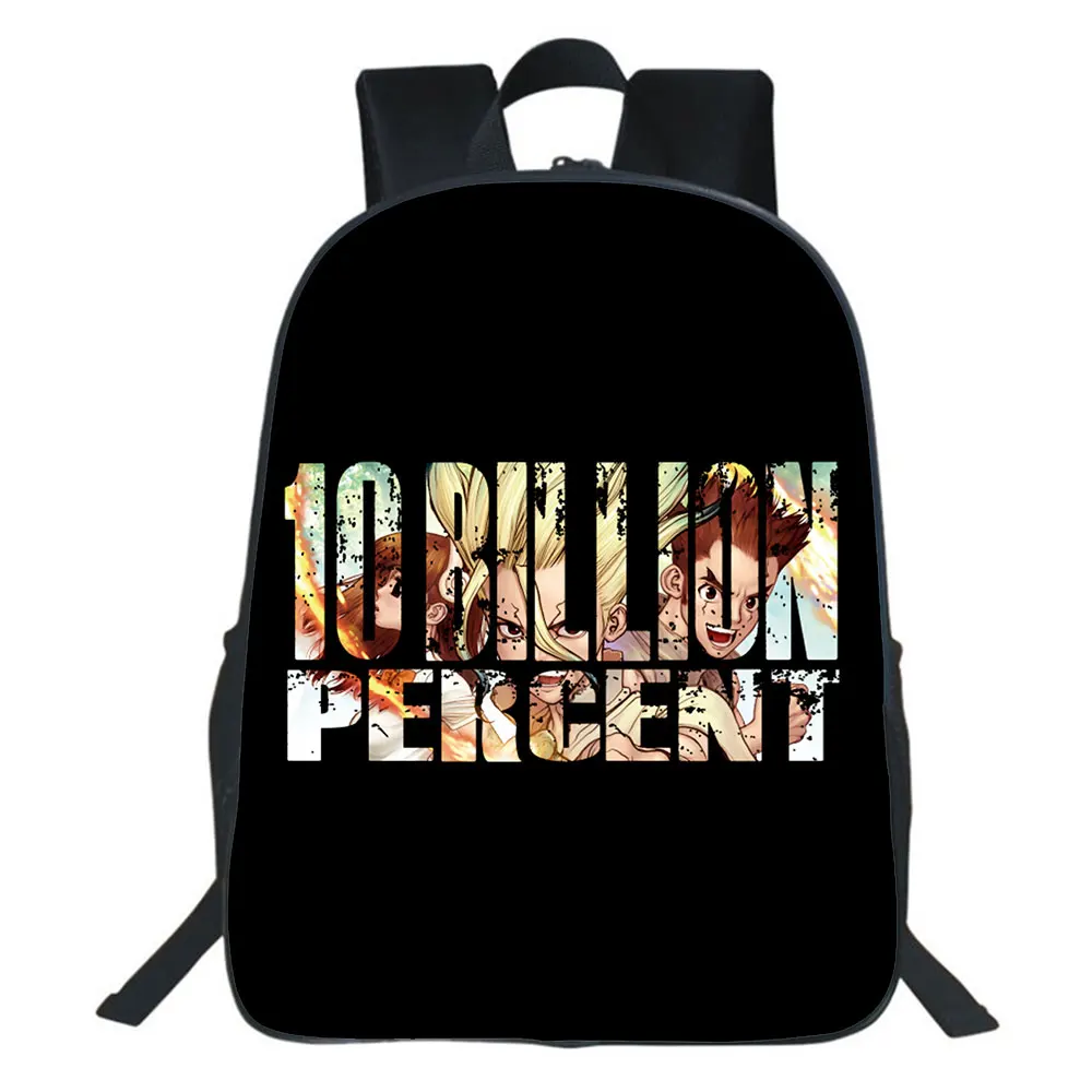 

DR.Stone Backpack Kindergarten Mochila Cartoon School Bag Teens Girl Storage Bag Travel Bags Children Rucksack 16 Inches