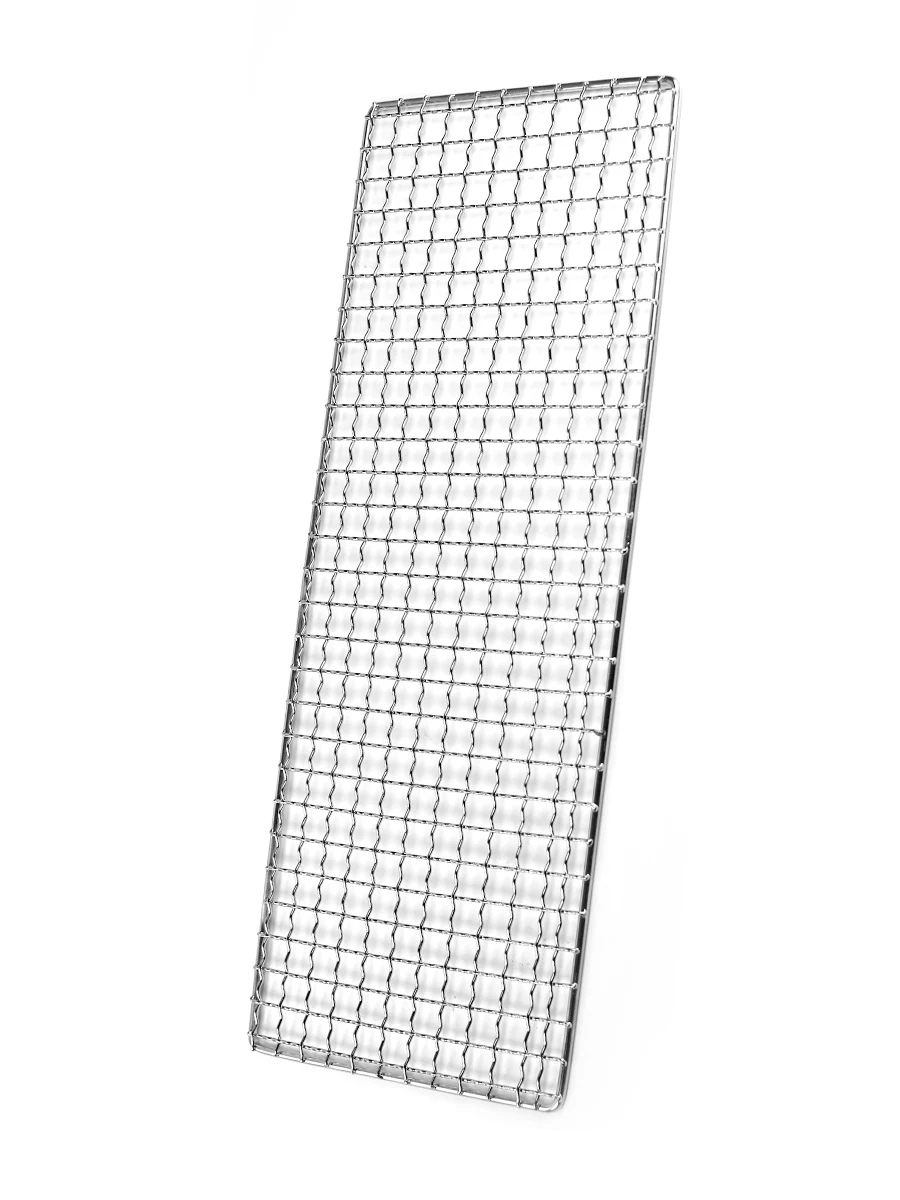 

304 Stainless Steel Square Barbecue BBQGrill Net Meshes Racks Grid Round Grate Steam Net Camping Hiking Outdoor Mesh Wire Net