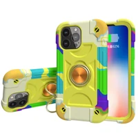 2022 new colorful ring phone case for iphone 11 12 13pro max x xs xr 6 7plus multi layer protective mobile apple phone case