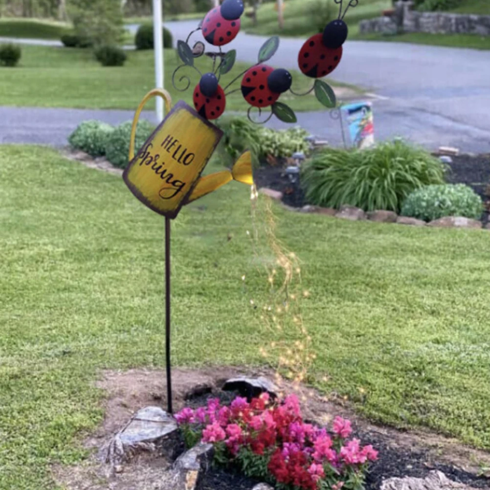 

Watering can LED string light starry sky fairy tale night light, used for yard garden passage decoration