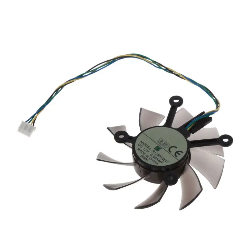 

R128015SU 75mm 0.50AMP 4pin Graphics Card Cooling Fan for EAH5830 GTS 260 450