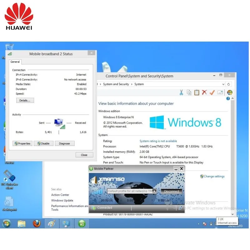 Разблокированный мобильный Интернет адаптер HUAWEI E170 3G USB модем HSPA/UMTS 2100 МГц 7 2