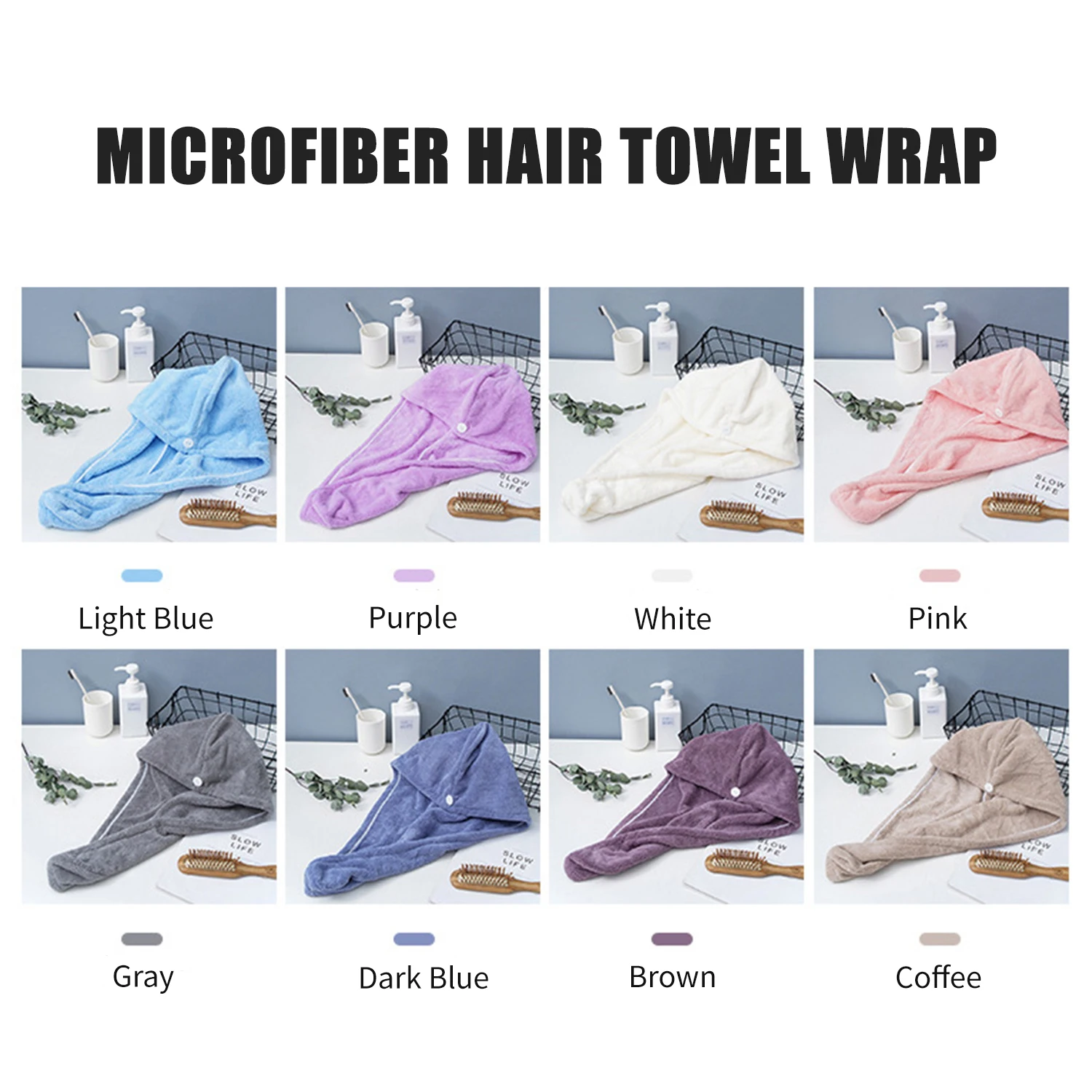 Горячая микрофибра банное полотенце обертывание быстросохнущее Шапка мягкая