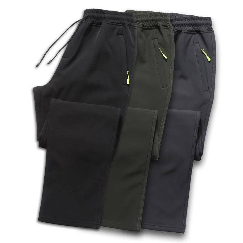 Уличные брюки осень зима мужские и женские водонепроницаемые теплые бархатные